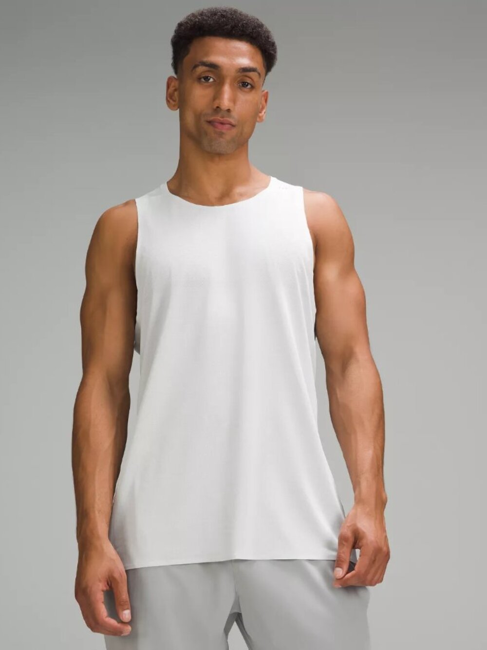 Lululemon Men's Fast and Free Singlet Breathe Running Tank Top, White Small